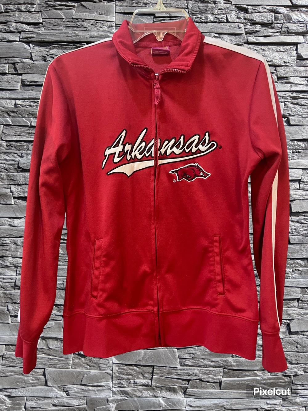 Red Women’s Zip-Up Track Jacket